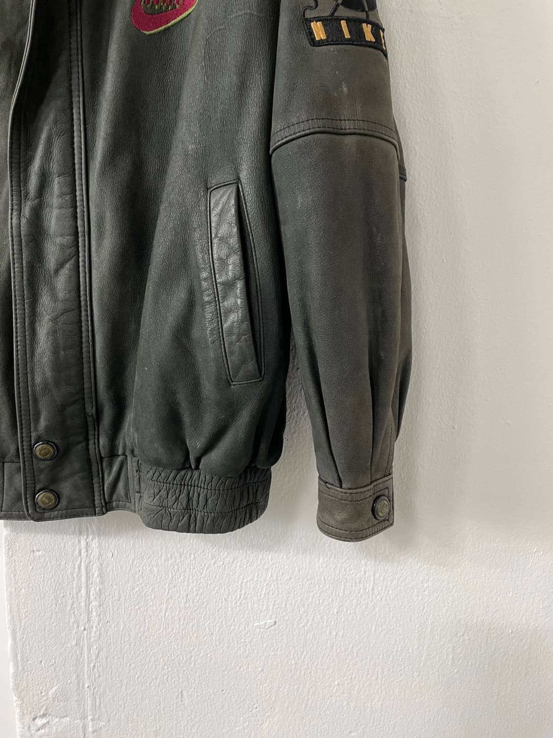 90s 나이키 20주년 레더 봄버 자켓 상품이미지7