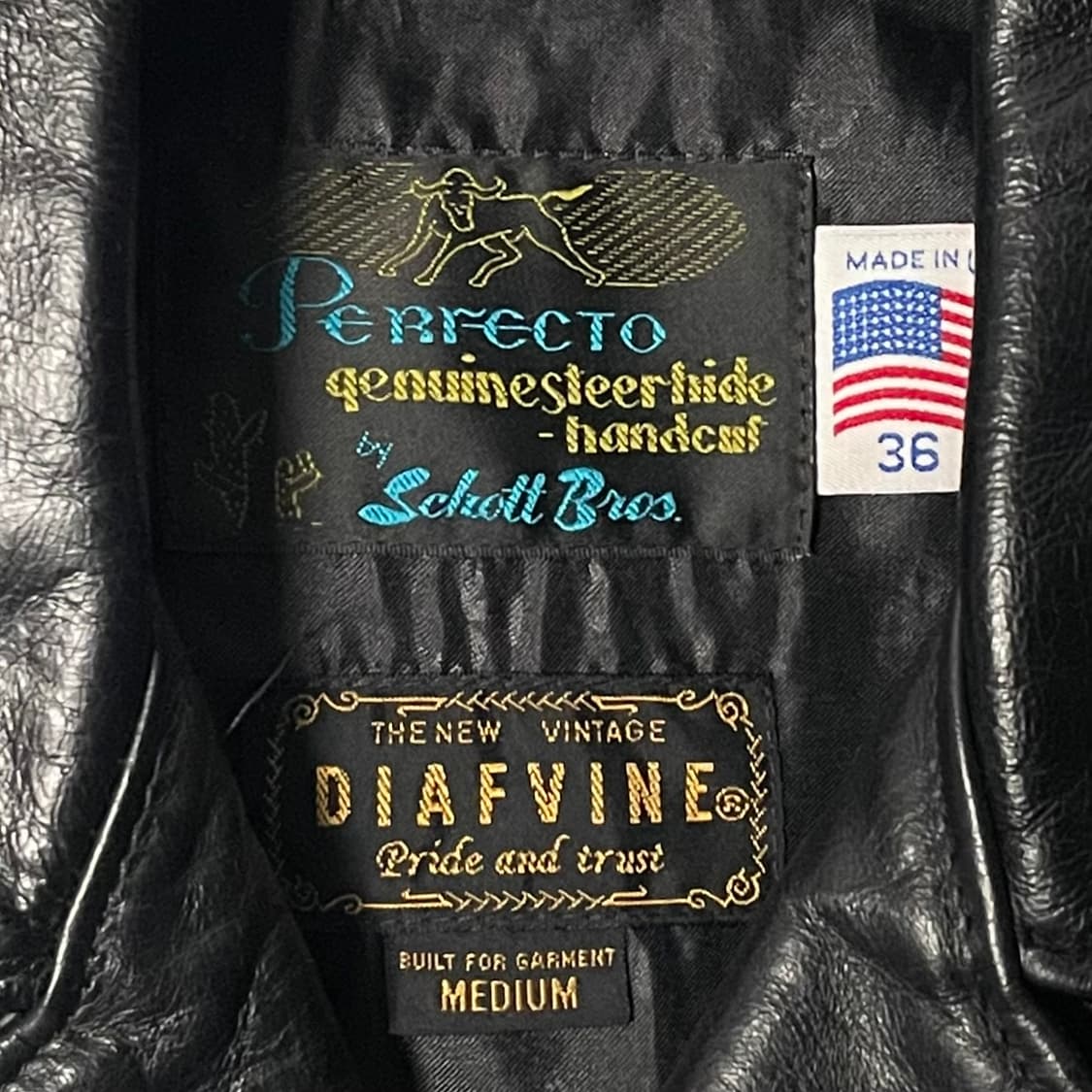 쇼트 X 디아프바인 626 리얼레더 라이더 자켓 (on.265)   상품이미지9