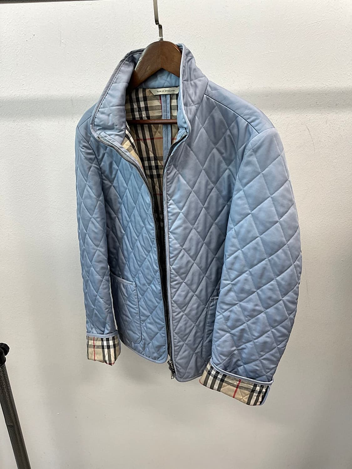 여) 버버리 스카이블루 퀼팅집업  상품이미지9