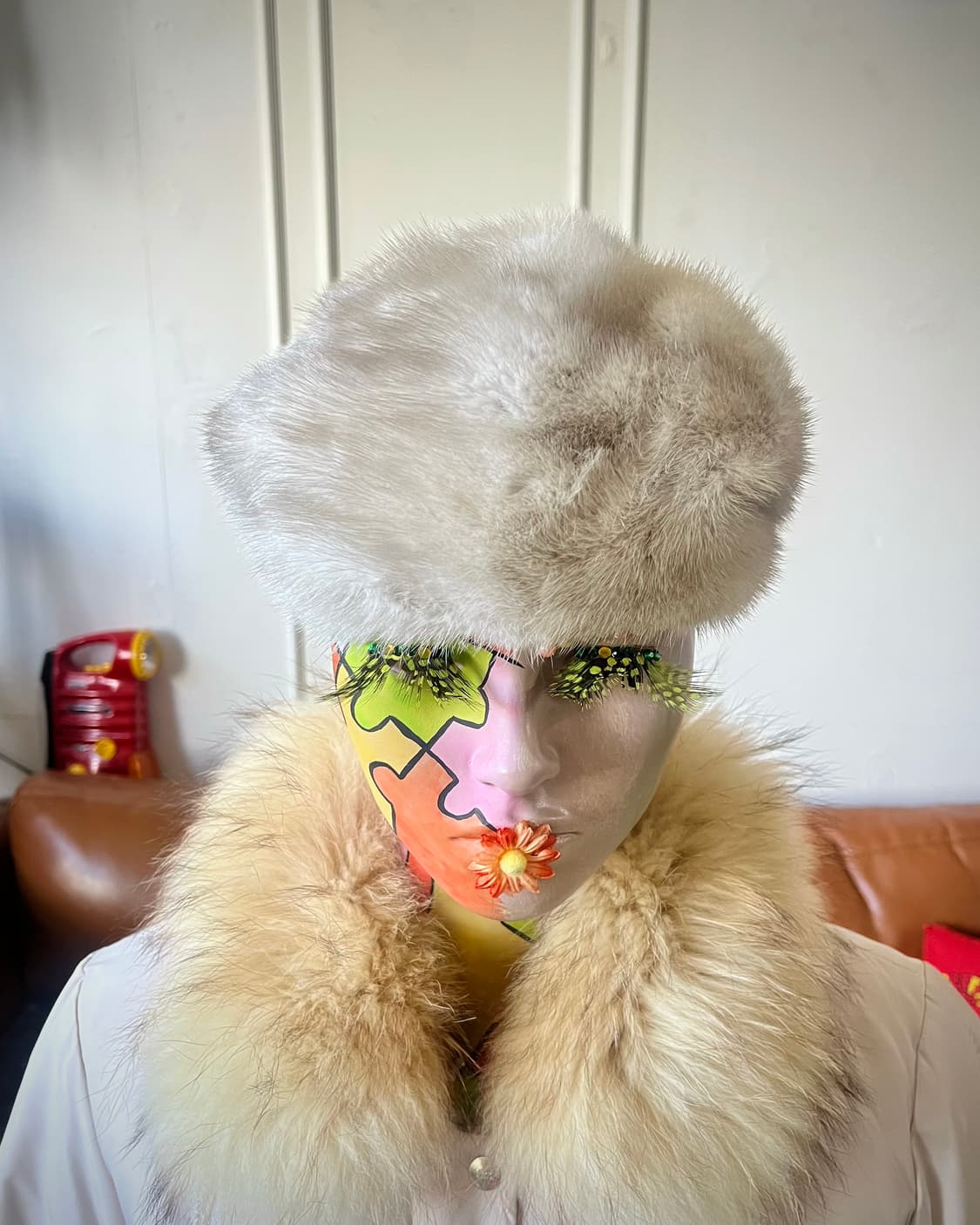 PRELIOT Japan Real Rexs Rabbit Fur Hat 상품이미지2