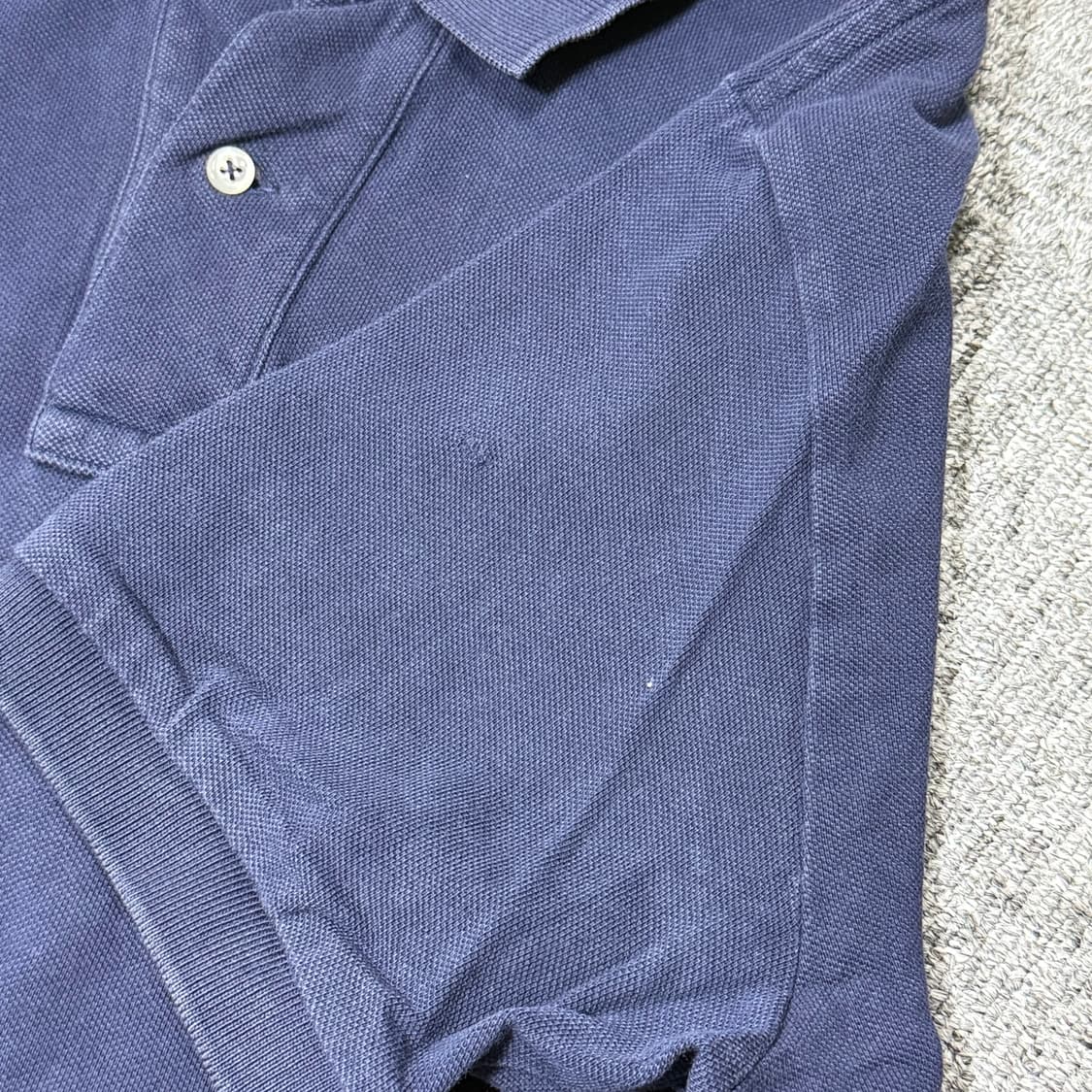  빈티지 폴로카라 반팔티 (Navy) | 총기장 수선 상품이미지2