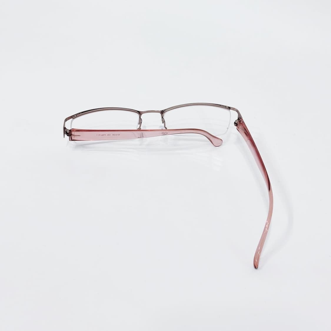 브라운 핑크 반무테 데드스탁 빈티지안경 상품이미지3