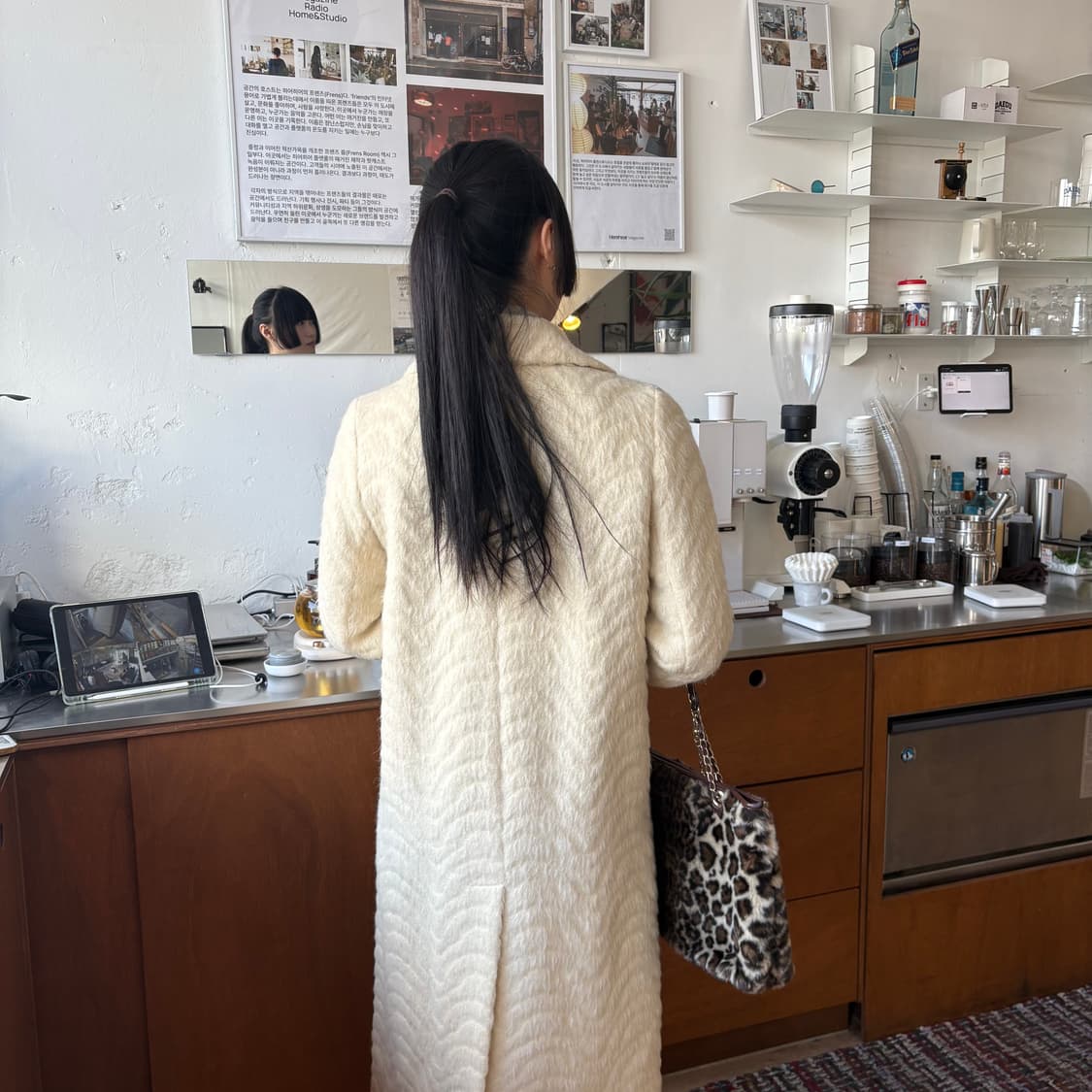 DKNY 디캔앤와이 알파카 울 블렌드 코트 상품이미지3