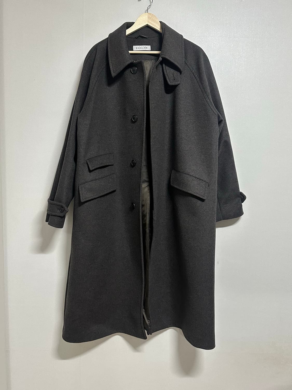 비슬로우 발마칸 코트 다크 브라운 상품이미지1