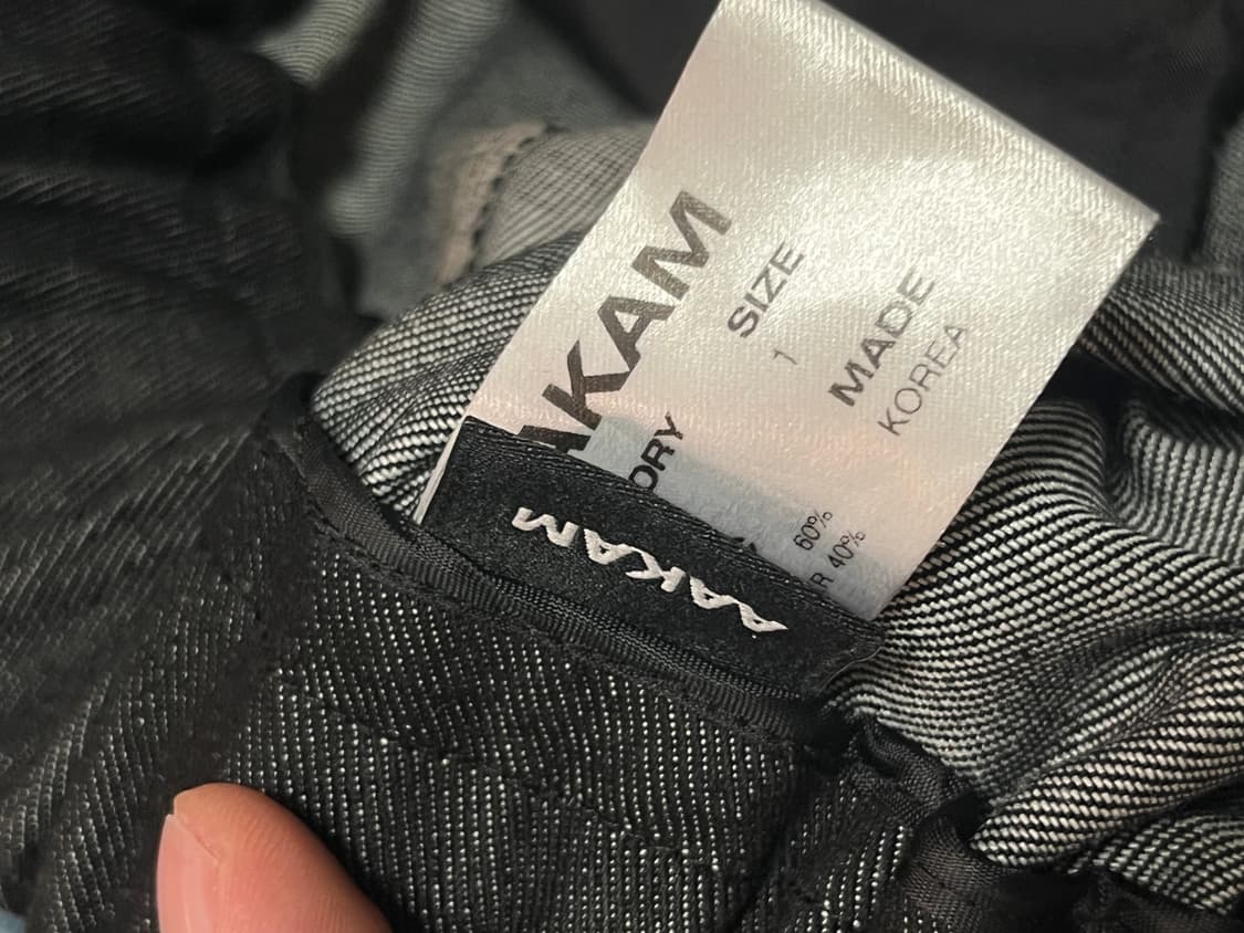 [1] 아캄 스프레이 데님 팬츠 블랙 상품이미지4