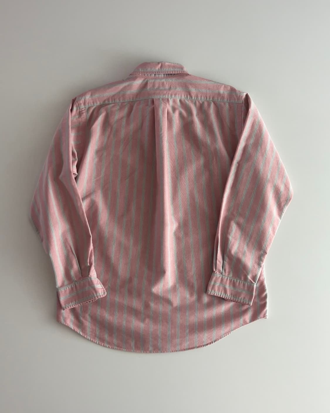 폴로 랄프로렌 핑크 스트라이프 옥스포드 셔츠 L 상품이미지5