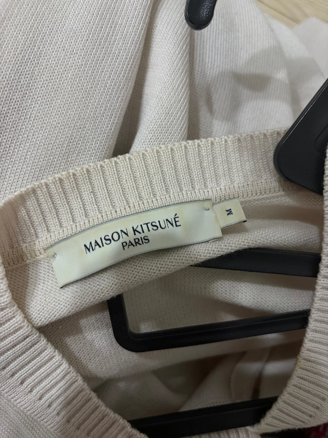 메종키츠네 가디건 오트밀 상품이미지3