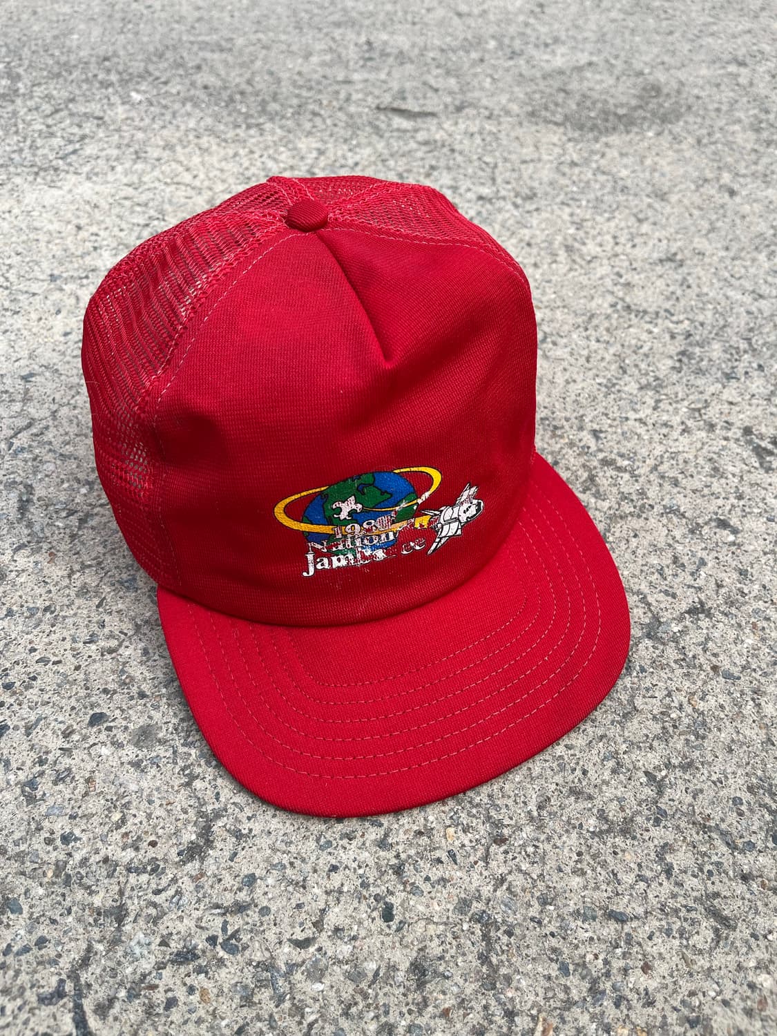 빈티지 레드 트러커햇 매쉬캡 상품이미지1