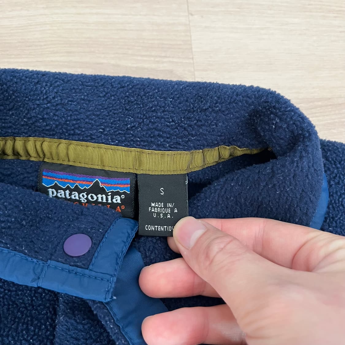 [S] 90s usa 빈티지 파타고니아 신칠라 네이비 상품이미지3