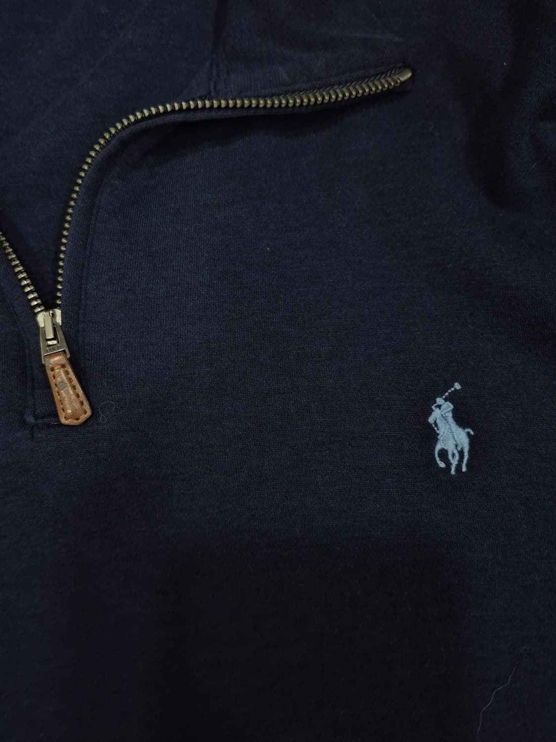 폴로랄프로렌 네이비 코튼 하프 집업 긴팔티 남성 105사이즈 상품이미지4