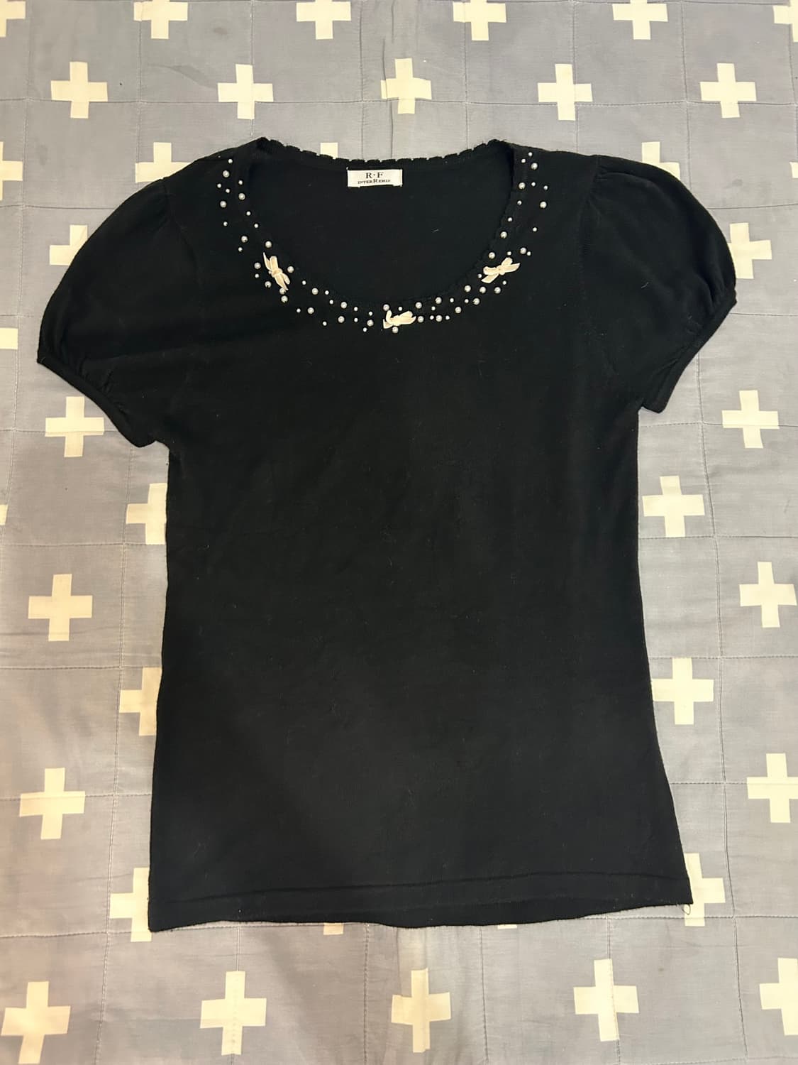 러블리 니트 반팔 상품이미지1