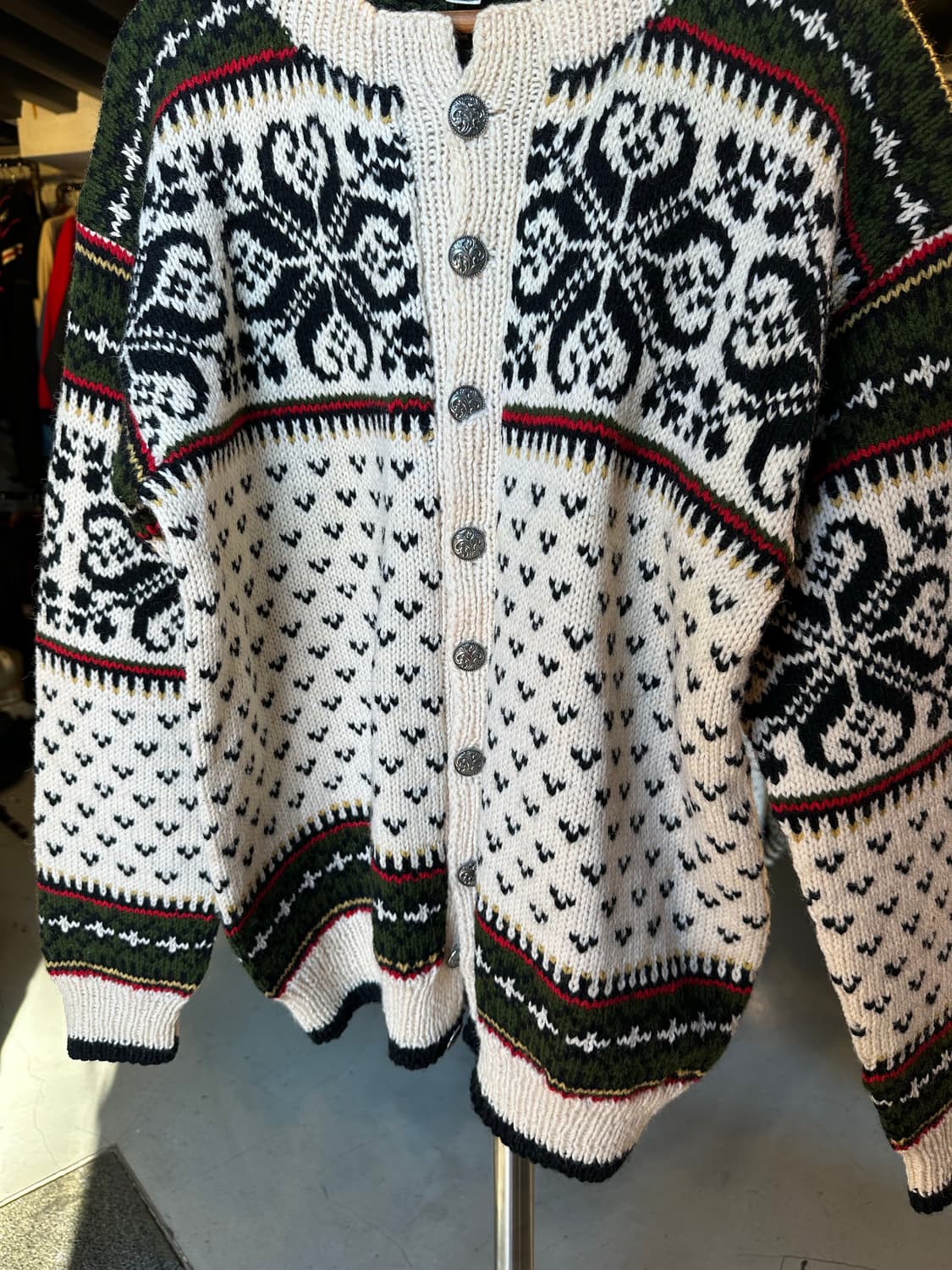Sundt 핸드 니트 헤비 울 노르웨이 노르딕 스웨터 상품이미지4