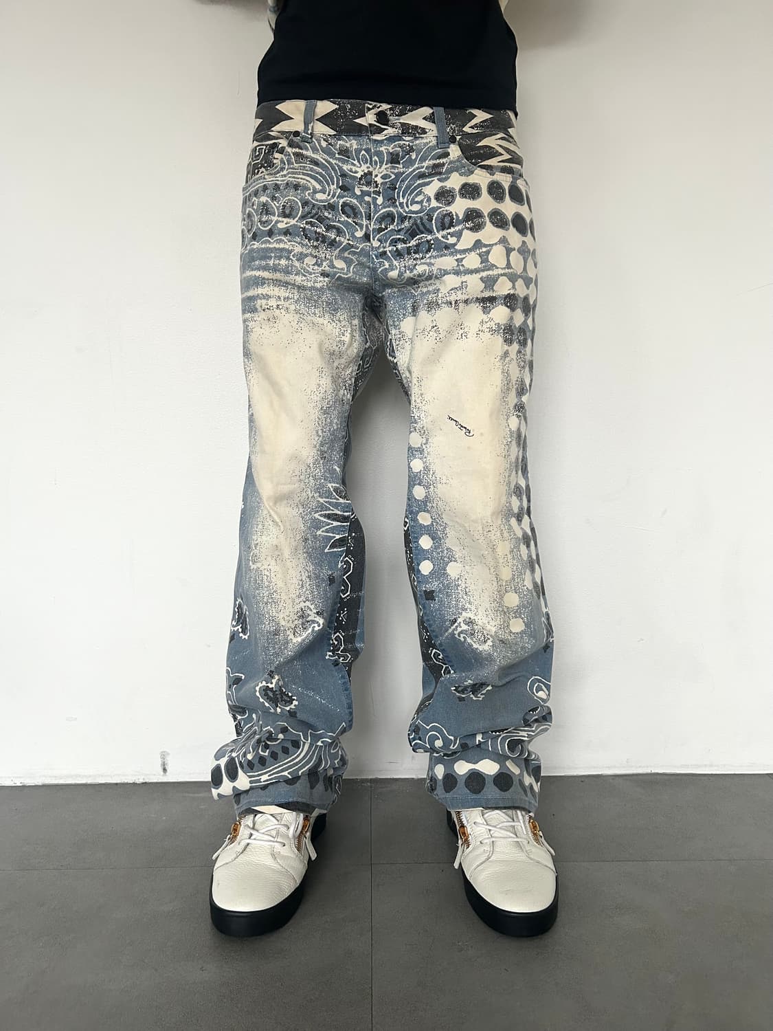 2000s 로베르토 까발리 페이즈 데님팬츠 상품이미지2