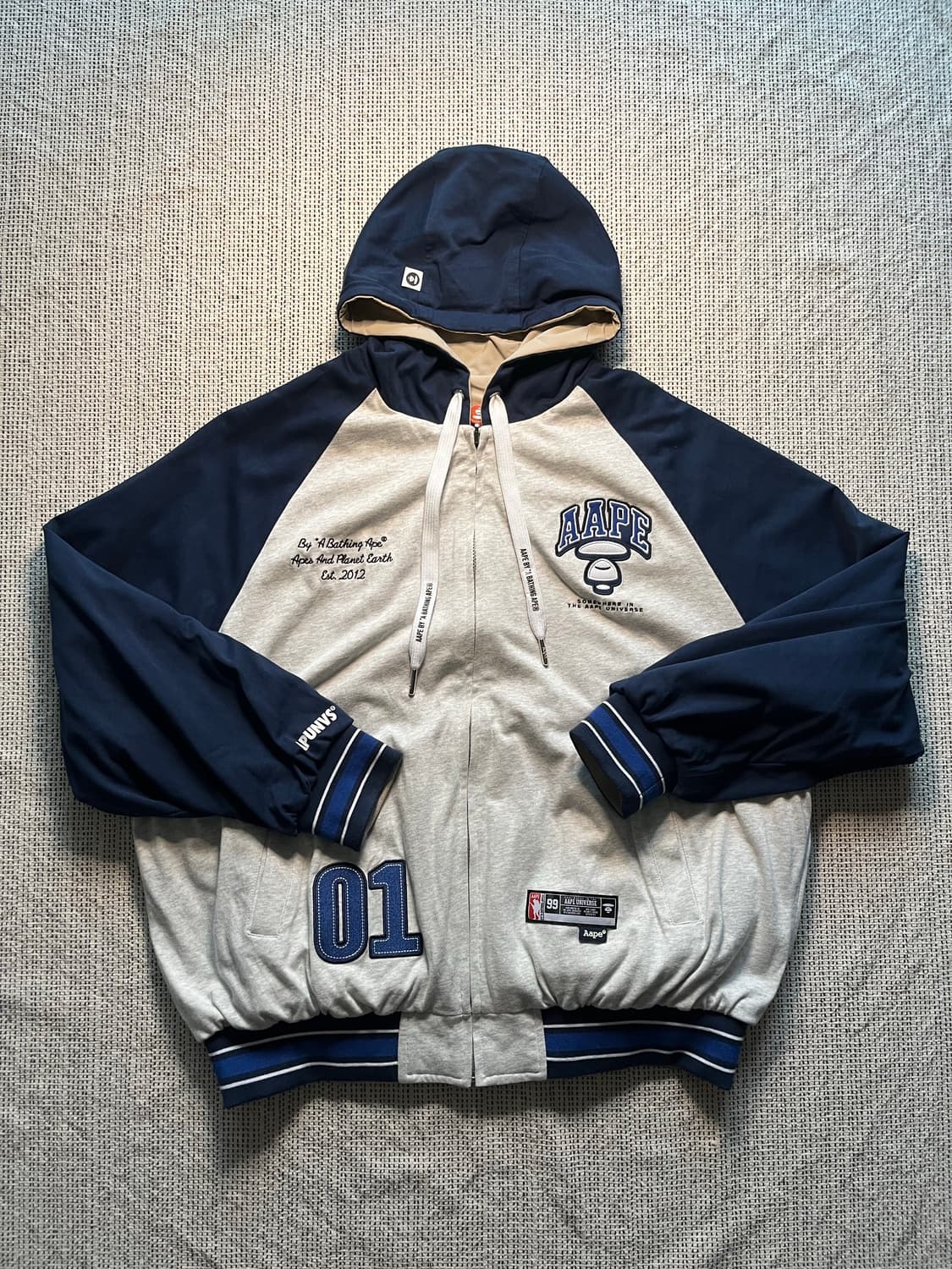 AAPE REVERSIBLE ZIP UP HOODIE JACKET 상품이미지1