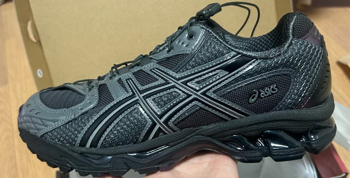 아식스 x 언어펙티드 젤님버스 10.1 건블랙 245사이즈 상품이미지2