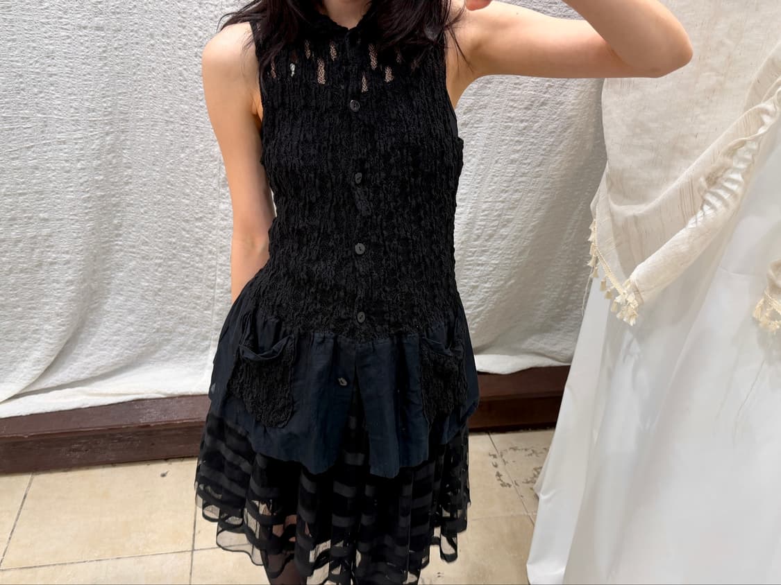 Veiled Noir Top 상품이미지3