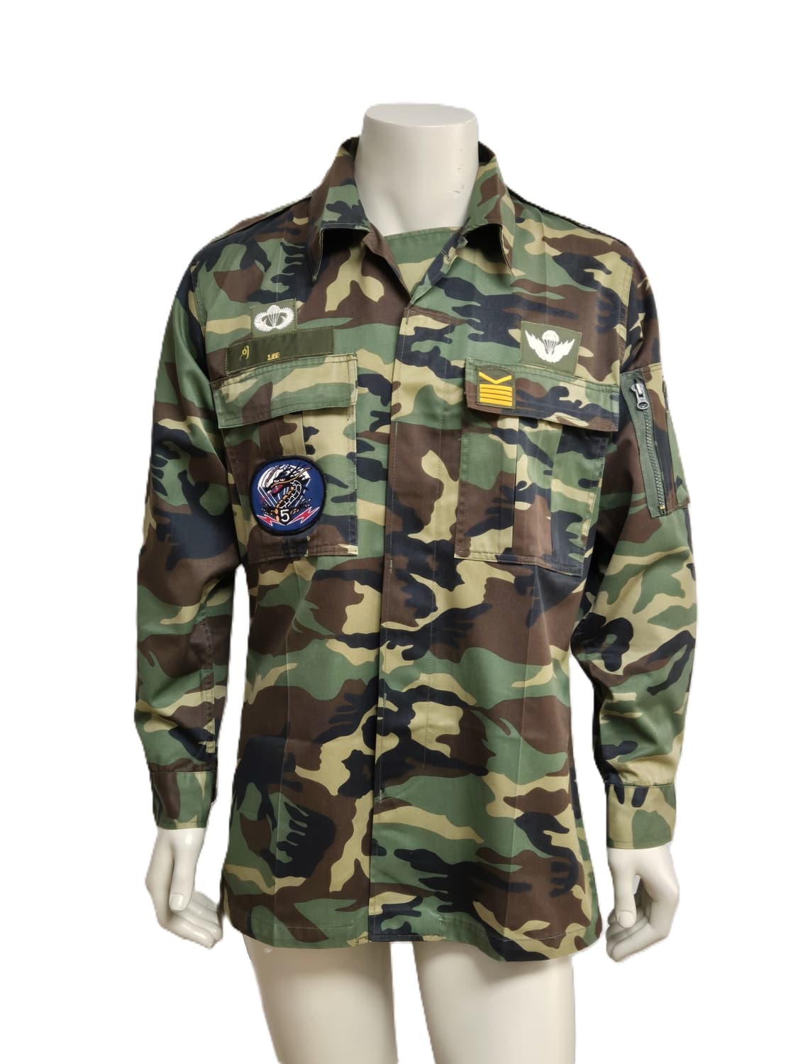 육군 구형 5공수특전여단 하사 최초기형 동계 전투복 상의 자켓 (L) 상품이미지1