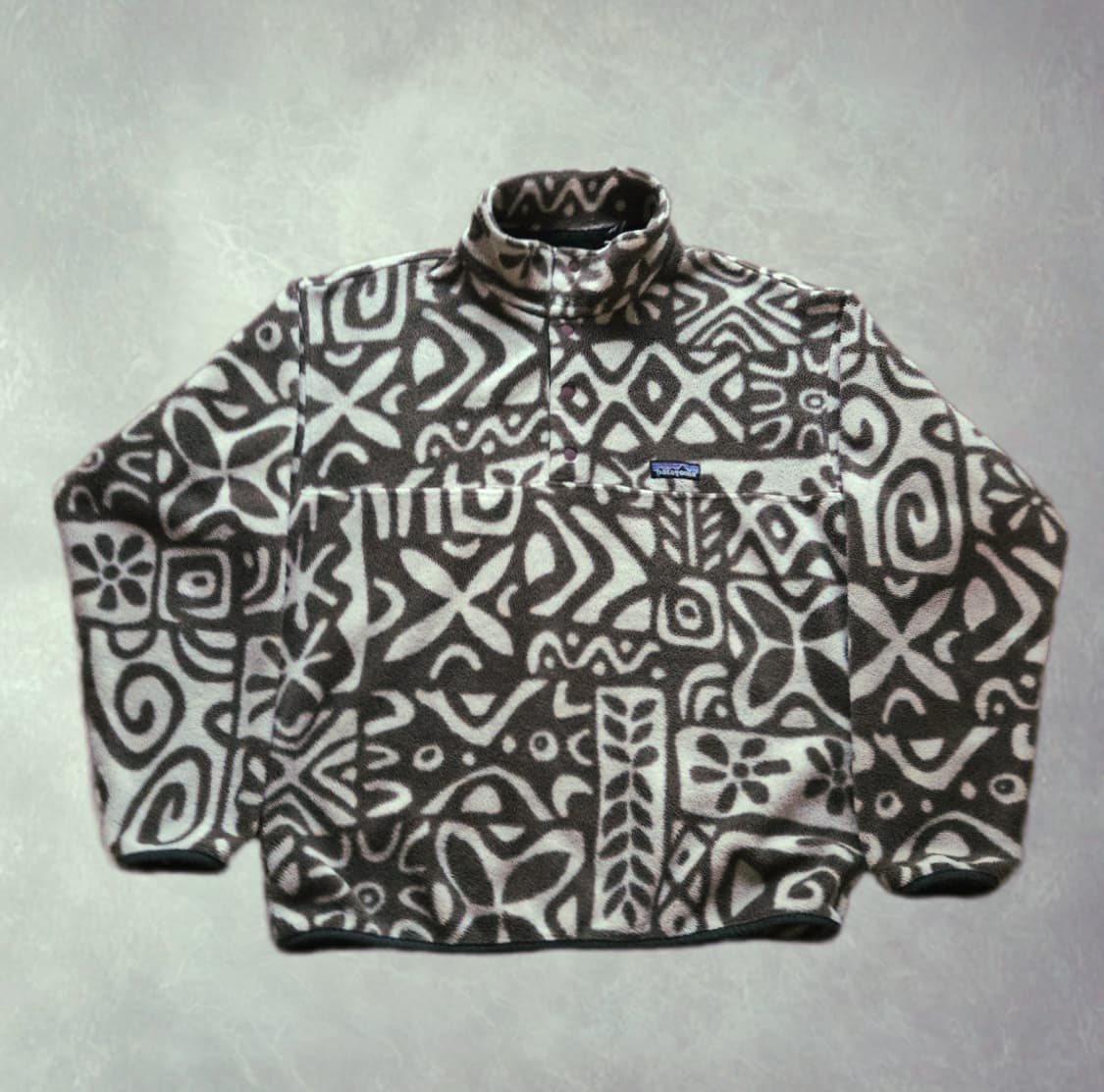 (M)파타고니아 Rare Canada 아일랜드 블록 브라운 신칠라 플리스 상품이미지1