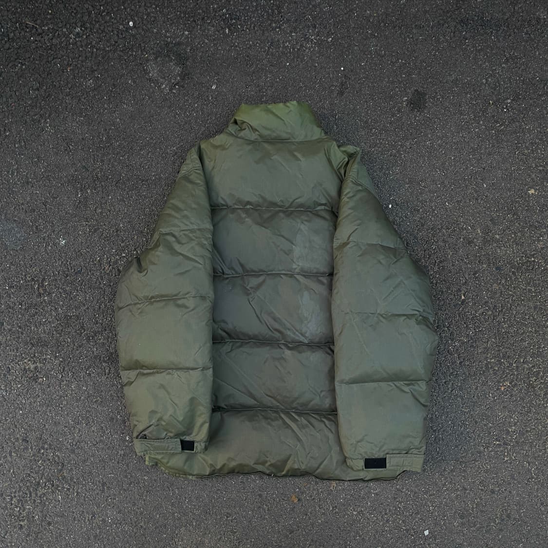90s 폴로 올리브 그린 다운 푸퍼 자켓 올드스쿨 패딩 M L 상품이미지3