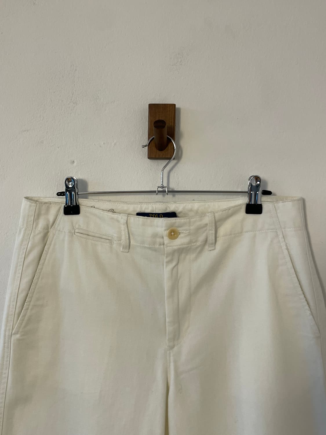 폴로 화이트 코튼 팬츠  상품이미지2