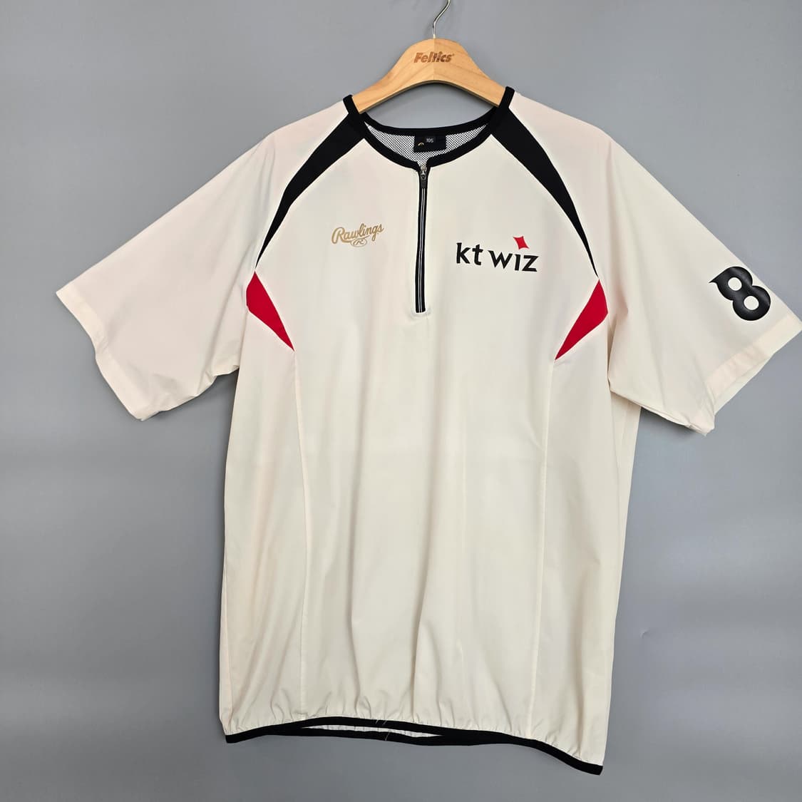 롤링스 KT위즈 하프집업 반팔 바람막이 105 상품이미지1