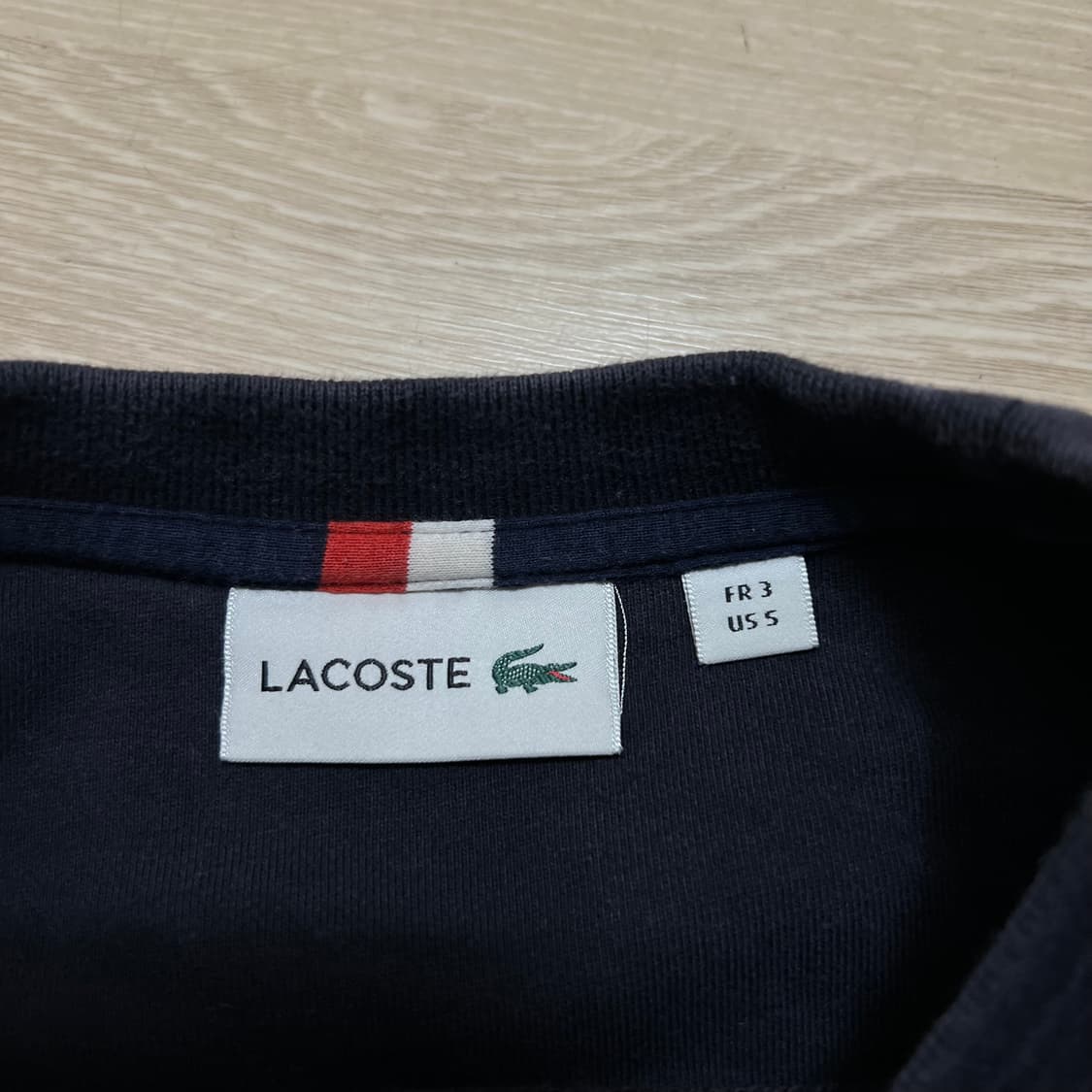 라코스테 요트 패턴 자수로고 프린팅 맨투맨 [네이비] 3사이즈 상품이미지5