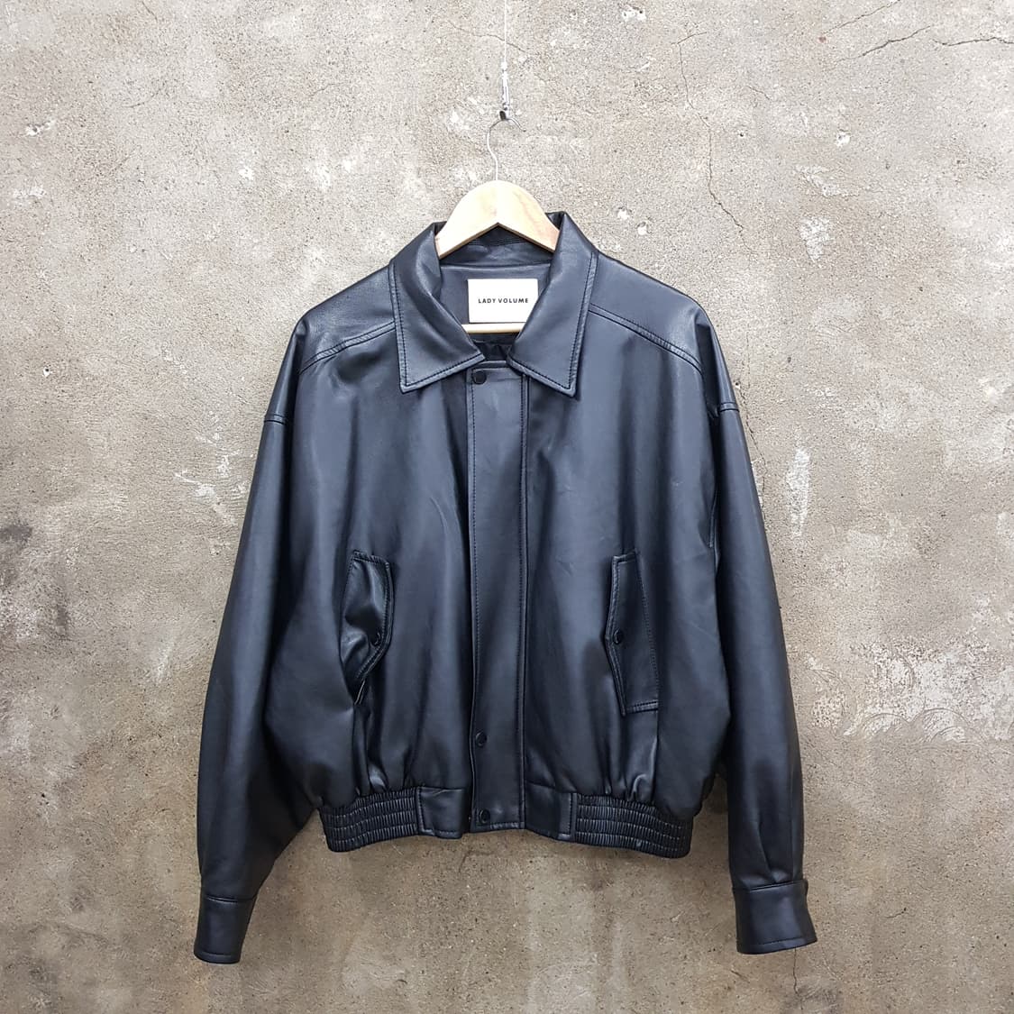 레이디 볼륨 클래식 가죽 자켓 FREE 사이즈 상품이미지1