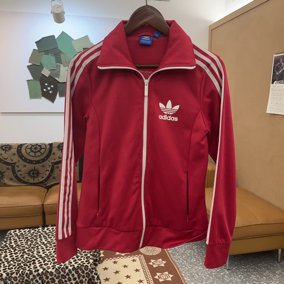 아디다스 유로파 Y2K 00's 레드핑크 져지 집업 95 C08847 상품이미지3