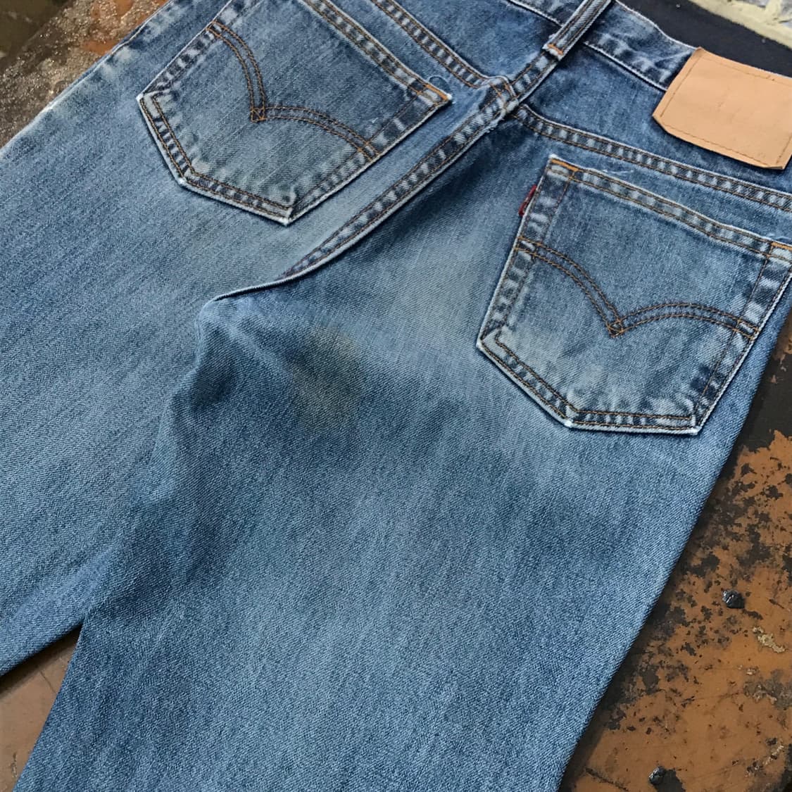 리바이스 505 다크 블루 데님 팬츠 청바지 허리 29 사이즈 상품이미지4
