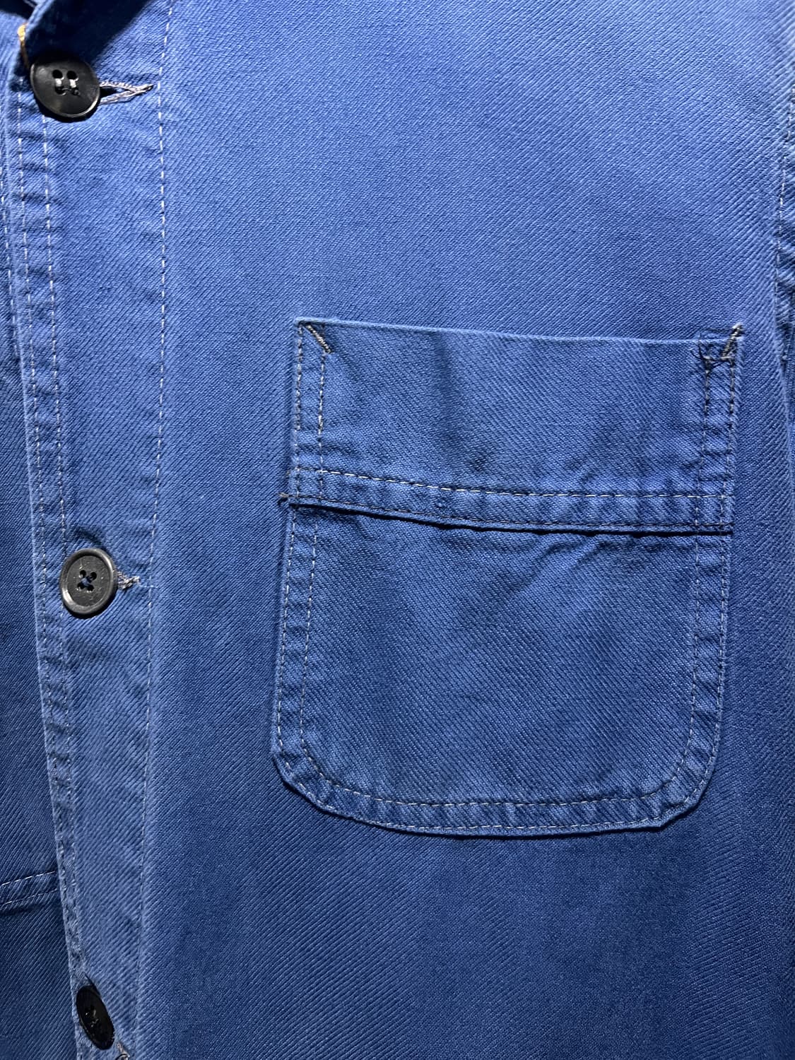 [M]90's 빈티지 워싱 3포켓 프렌치 워크 자켓 상품이미지3