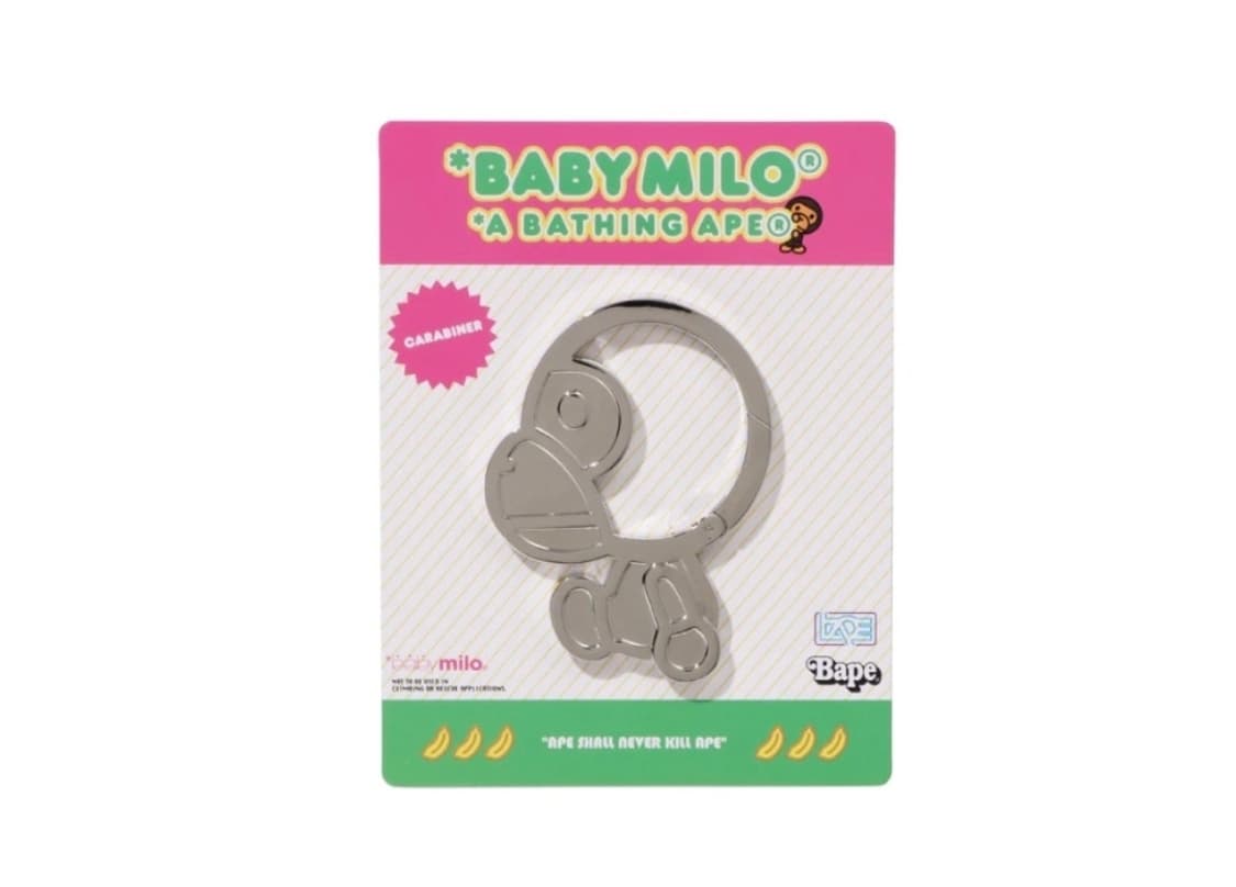 베이프 정품 베이비 마일로 카라비너 키링 상품이미지1