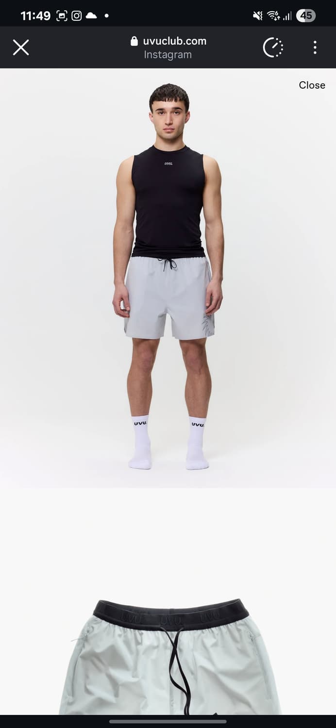 UVU 퍼포먼스 쇼츠 라이트 그레이 상품이미지3
