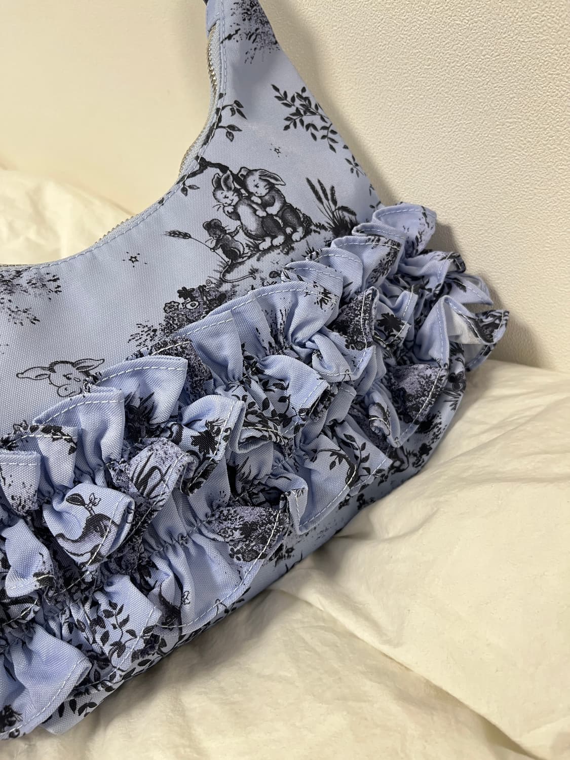 BAGGU X molly goddard ruffle bag skyblue 상품이미지2