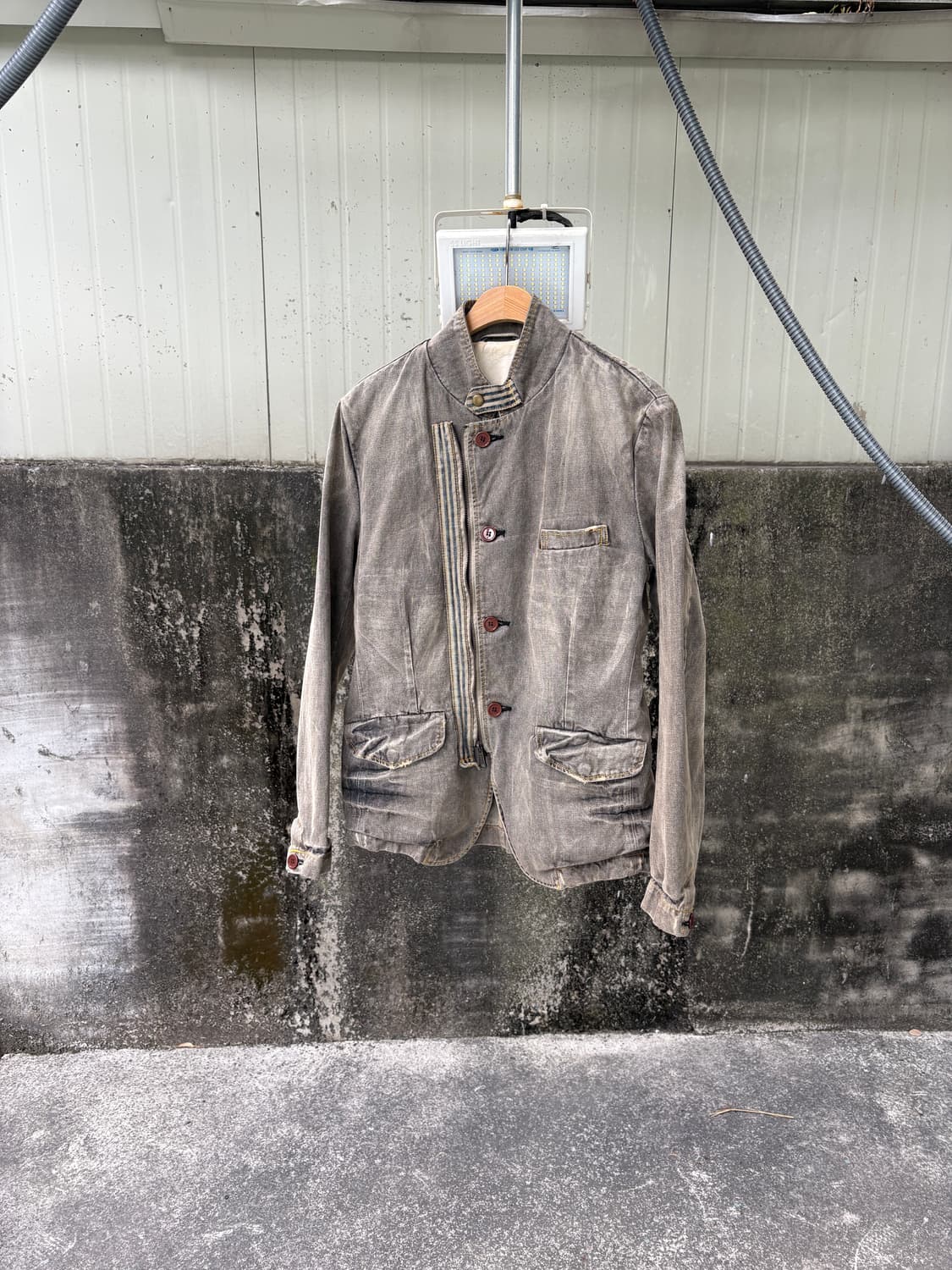 PTTP 워싱 데님 자켓 y2k 아카이브 디자이너 펑크 상품이미지1