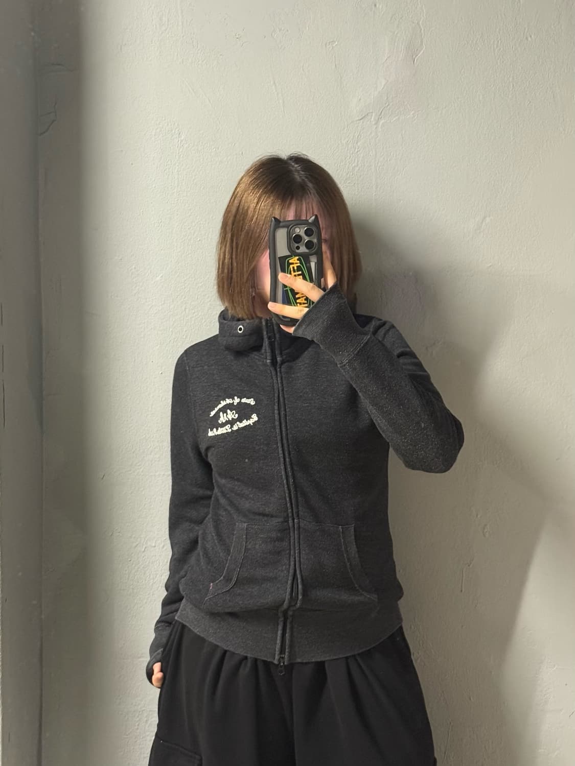 back number back lettering hood zip-up 상품이미지1