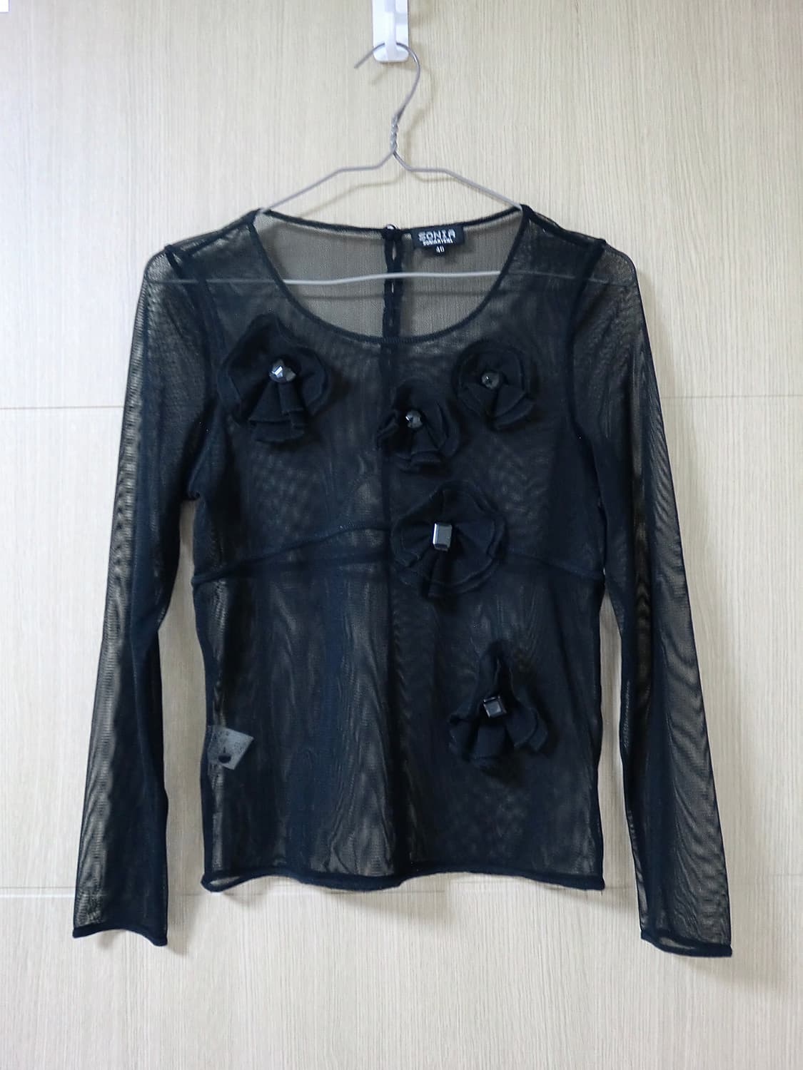Sonia Rykiel flower see-through shirts 상품이미지3