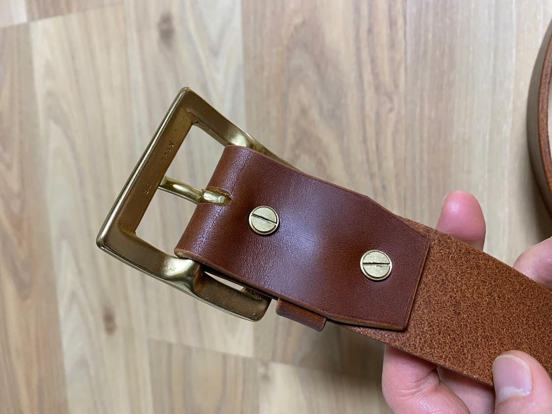 베지터블 레더 개리슨 벨트 브라운 34사이즈 (33-34사이즈) 상품이미지2