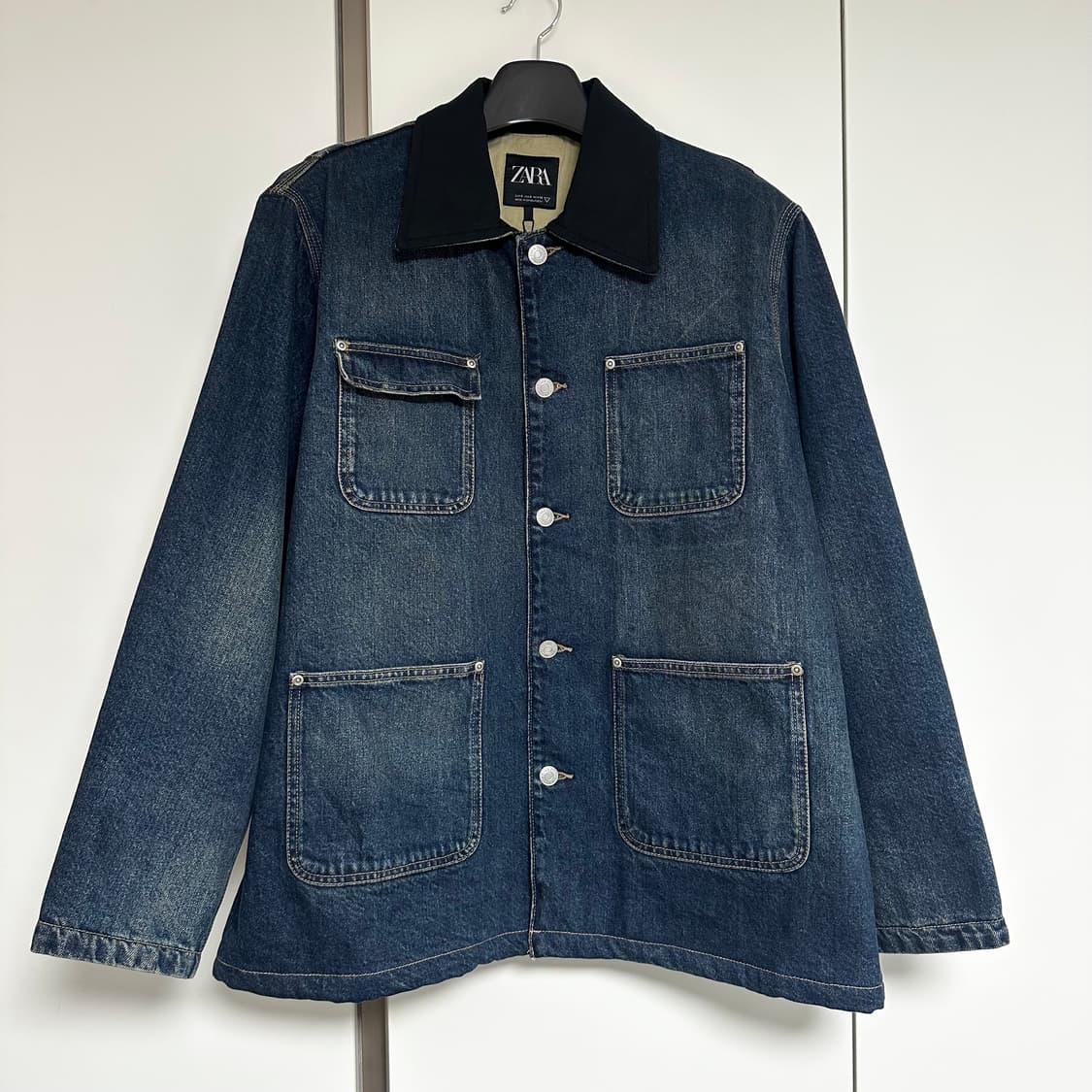 자라 ZARA 오버사이즈 데님 자켓 S 상품이미지1