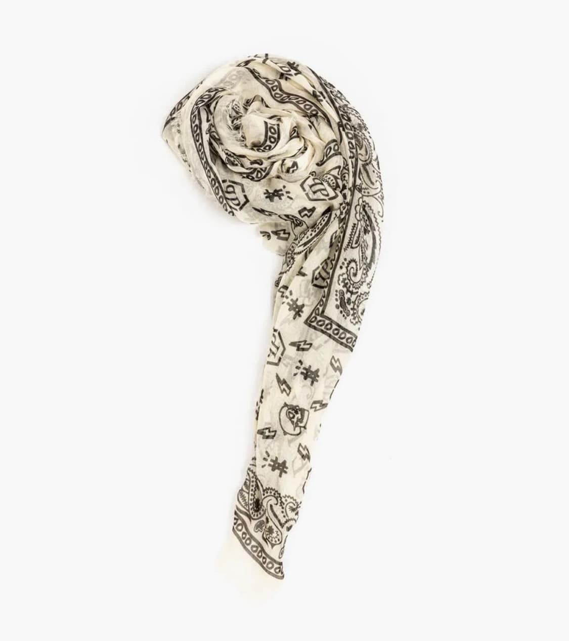 (OS) 필립플레인 모달 실크 달러 머플러 아이보리 상품이미지9