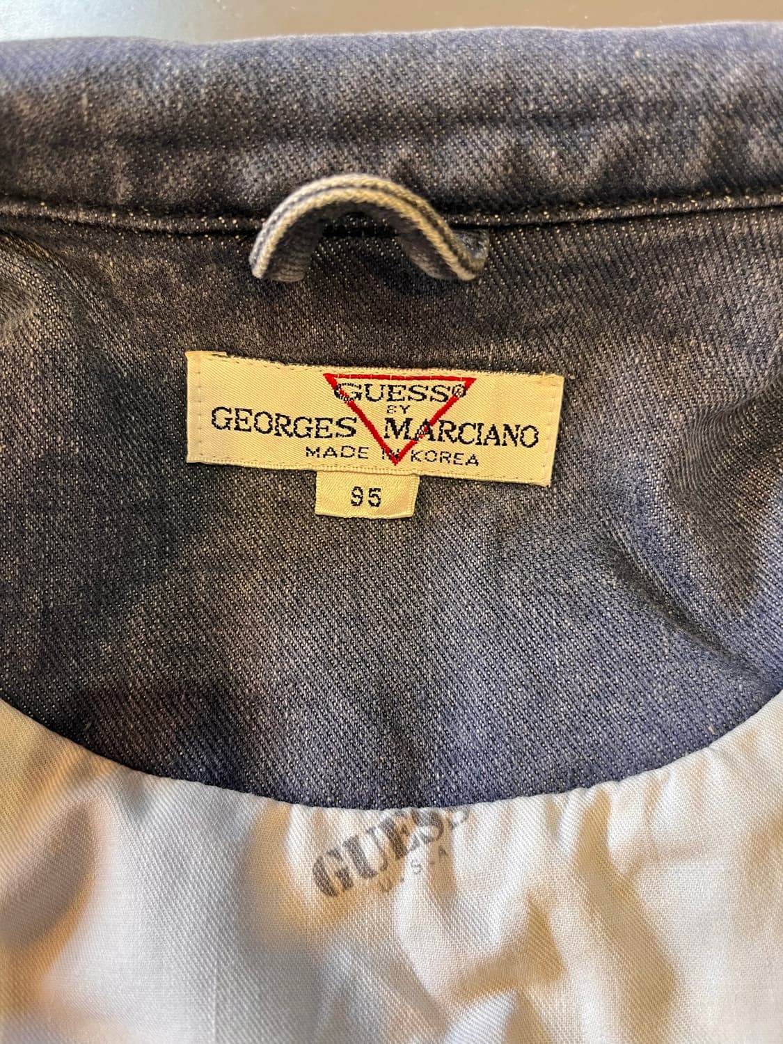 90년대 게스 데님 라이더 자켓 (한국제) 상품이미지6