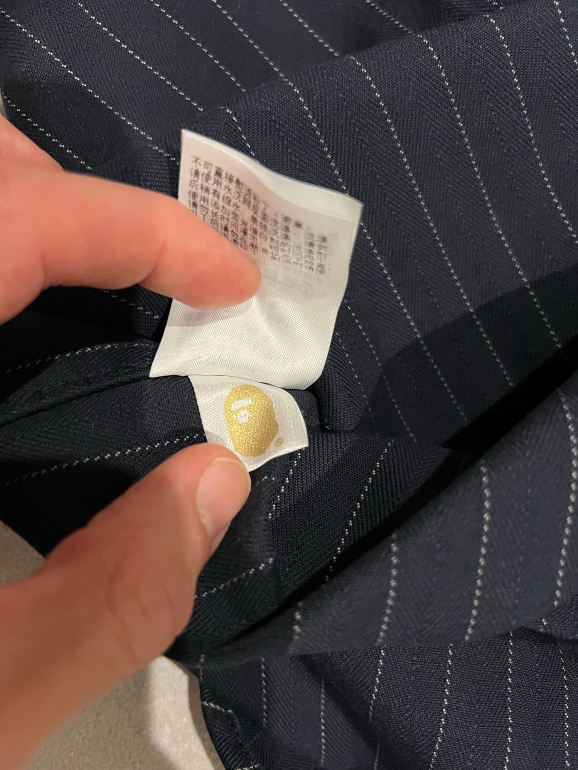 [새제품][L] 베이프 베이스볼 셔츠 상품이미지4