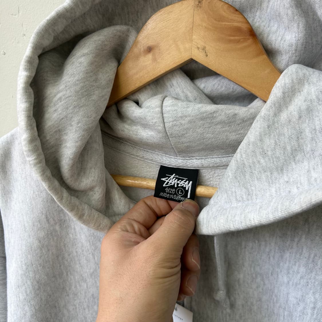 16242 - 스투시 베이직 애쉬 헤더 후드 집업 상품이미지5