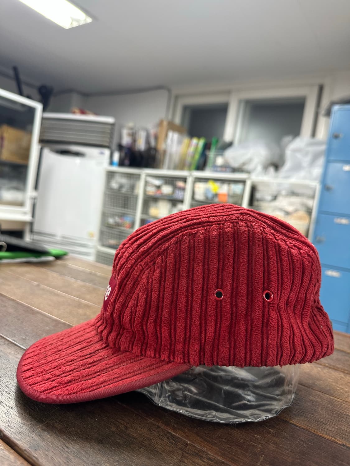 supreme 슈프림 15FW 하이로 코듀로이 캠프캡 레드 상품이미지3