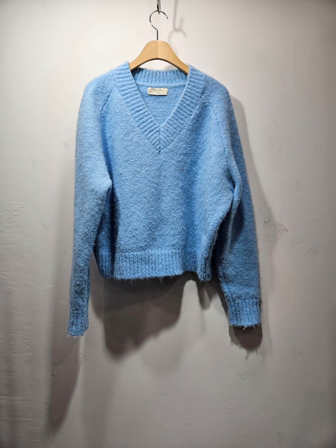 울혼방 브이넥 루즈핏 니트 Free 상품이미지1