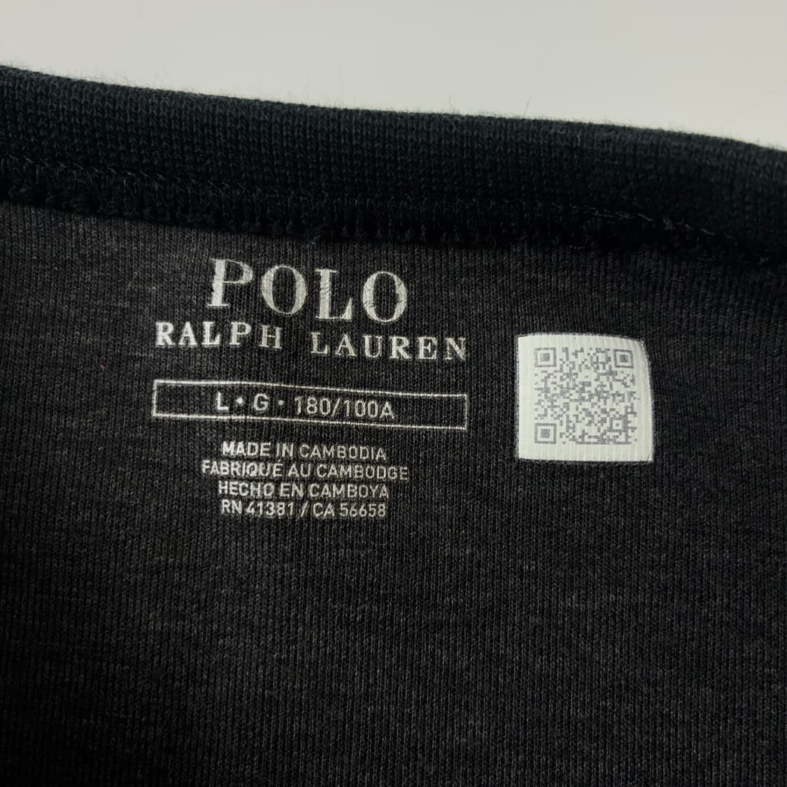 Polo  폴로 랄프로렌 자수 코튼 블랙 맨투맨  상품이미지4