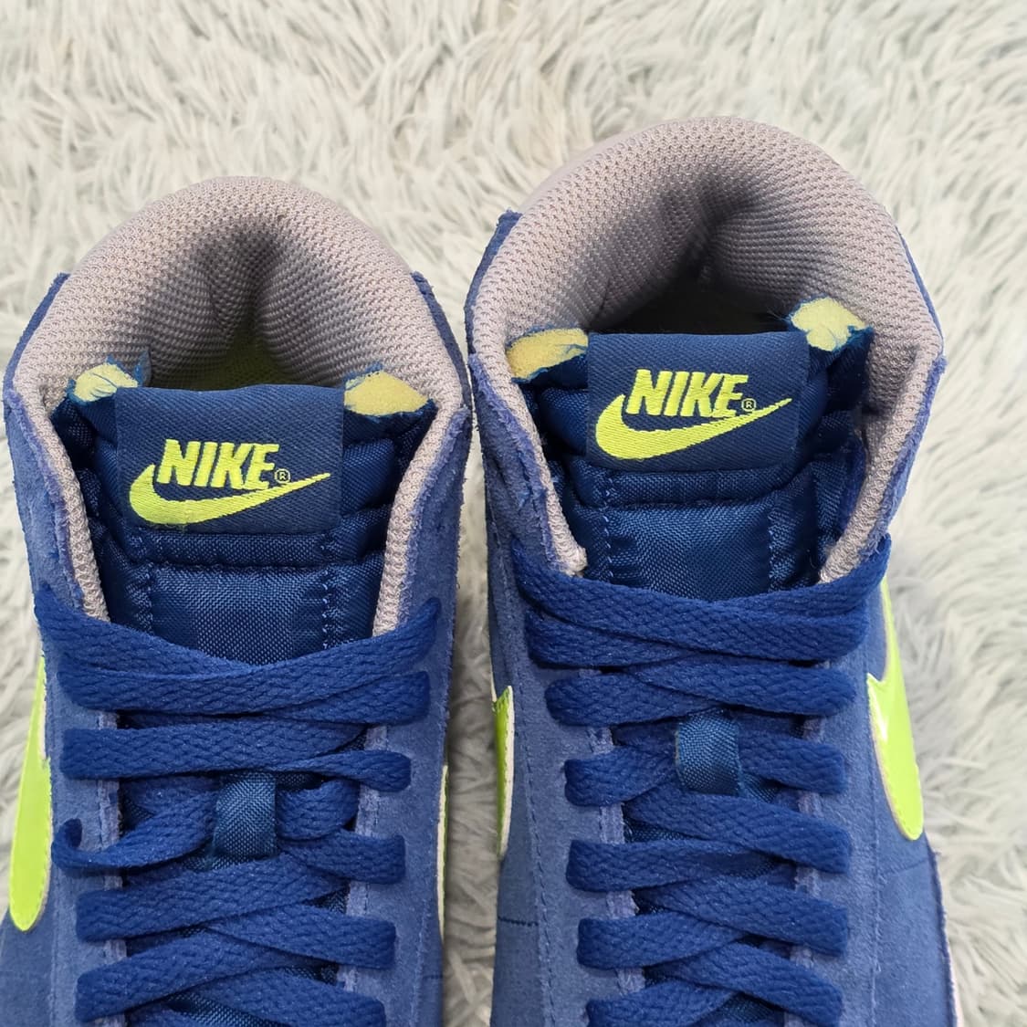 4q-15:나이키 블레이저 미드 스웨이드 블루/볼트 (23cm) 상품이미지9