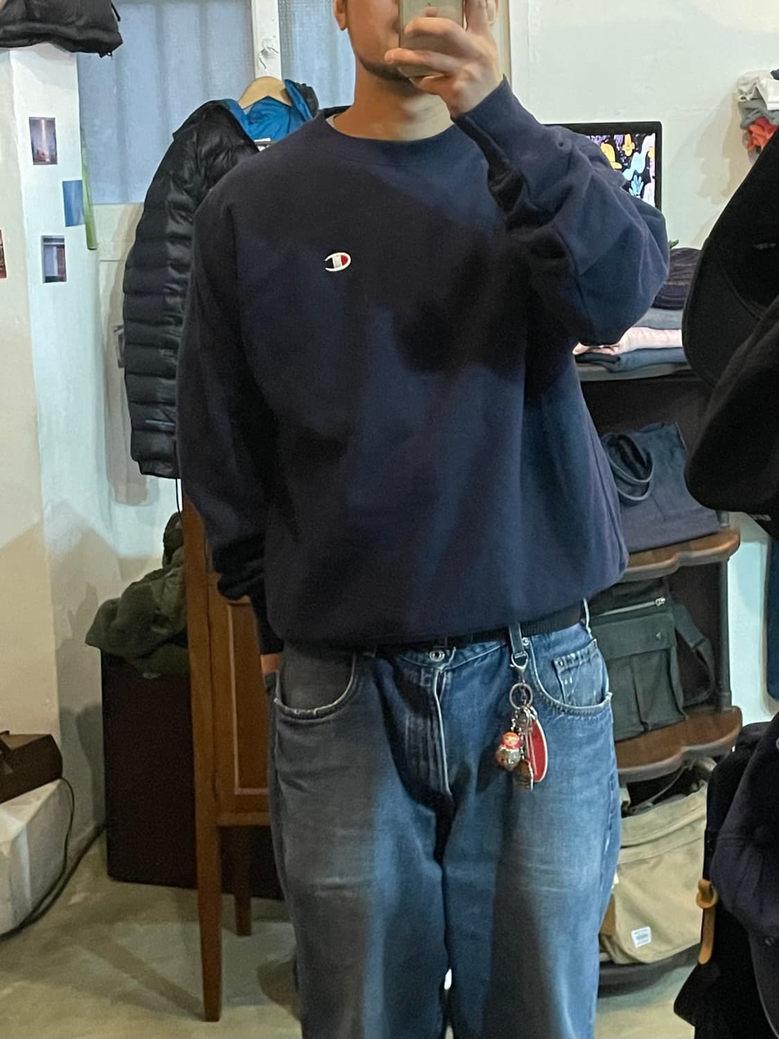 Champion 리버스 위브 스웻 셔츠 L 상품이미지3