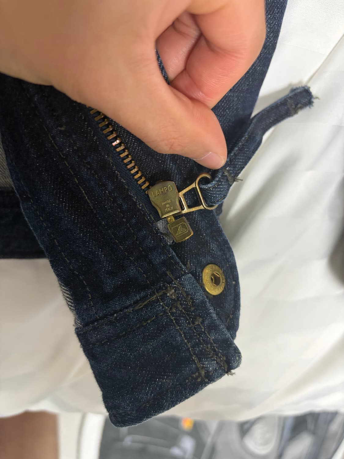 00s 디젤 쿼드포켓 데님 바이커자켓 상품이미지5