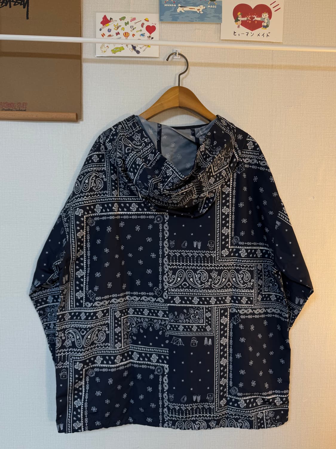 [L]스노우피크 페이즐리 아노락 후드 자켓 블랙 상품이미지2