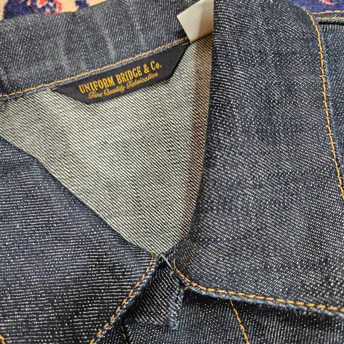 유니폼브릿지 포켓 셀비지 데님 자켓 M size 상품이미지5